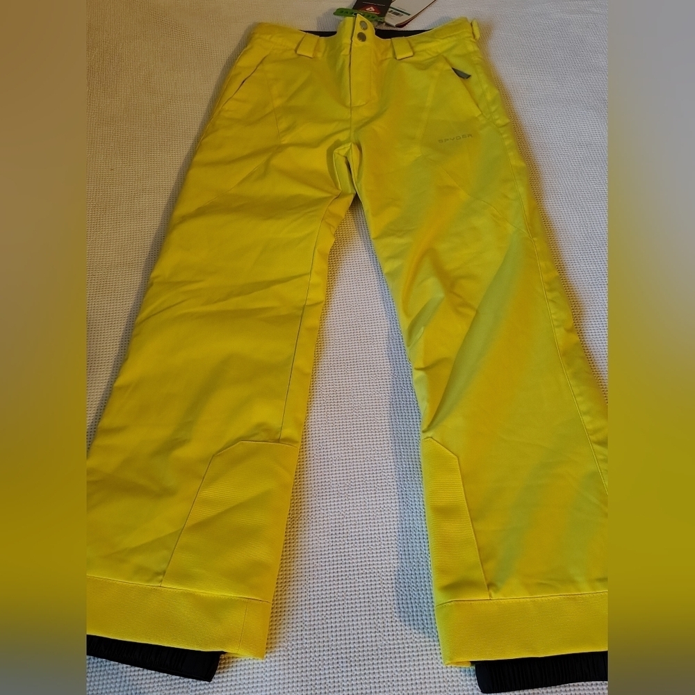 Spyder Bright Yellow Snow Pants Girl's  Size 16